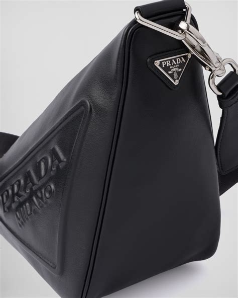 prada triangle leather